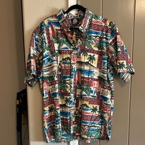 Reyn Spooner Colorful Tropical Print Shirt